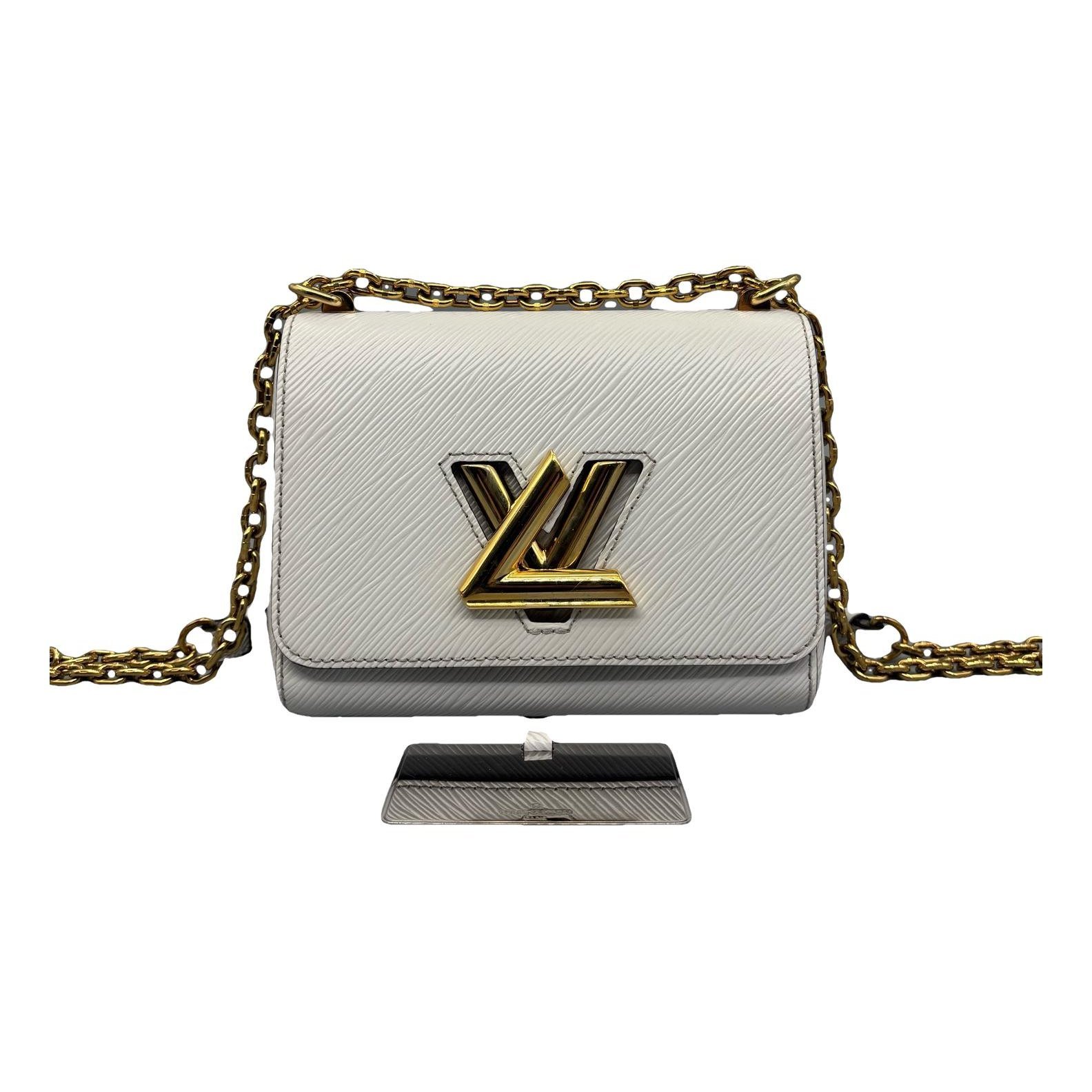 Twist leather handbag
