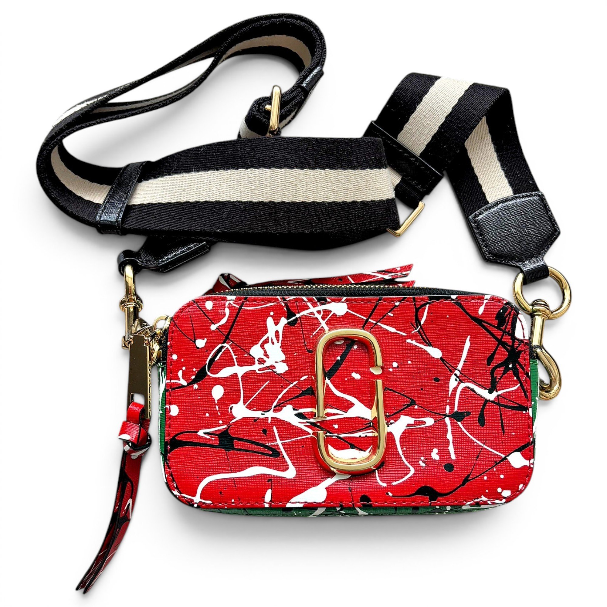 Snapshot leather crossbody bag