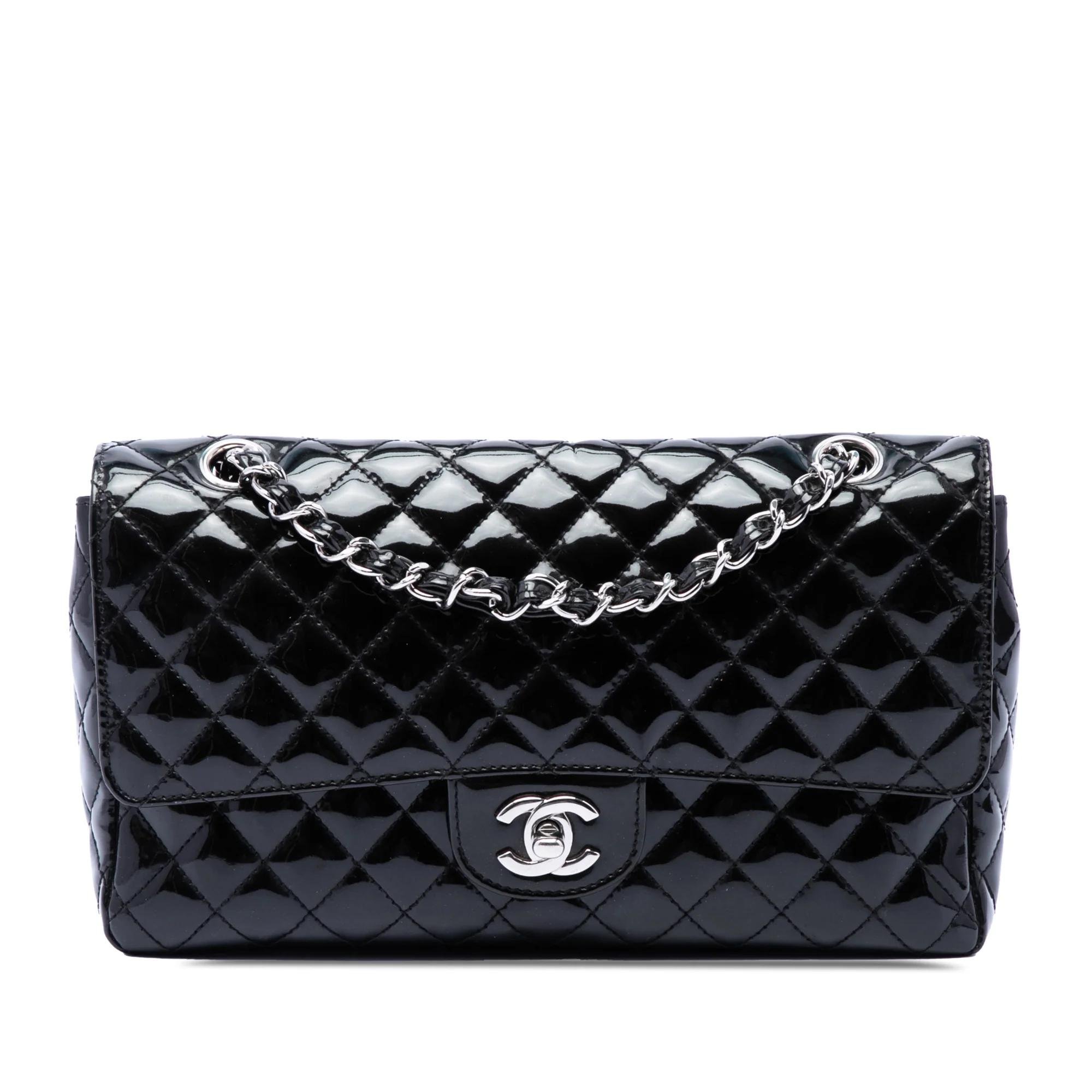 Patent leather handbag