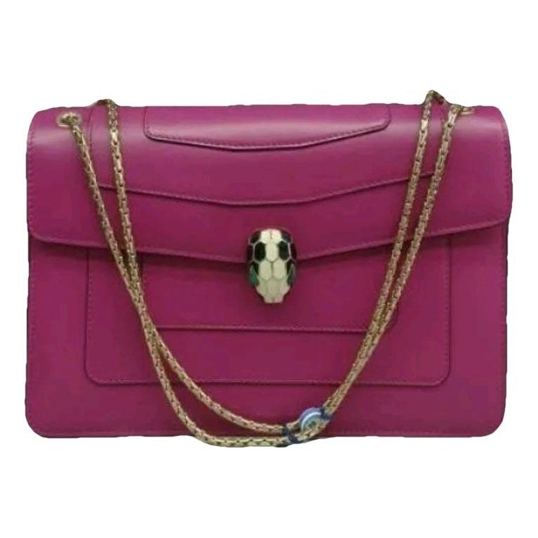 Serpenti leather handbag