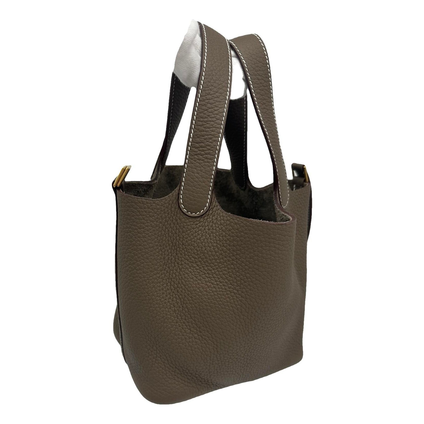 Picotin leather tote