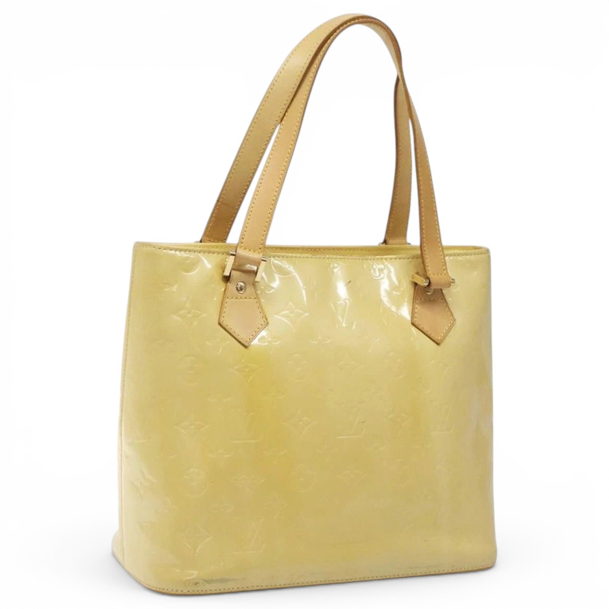 Patent leather handbag