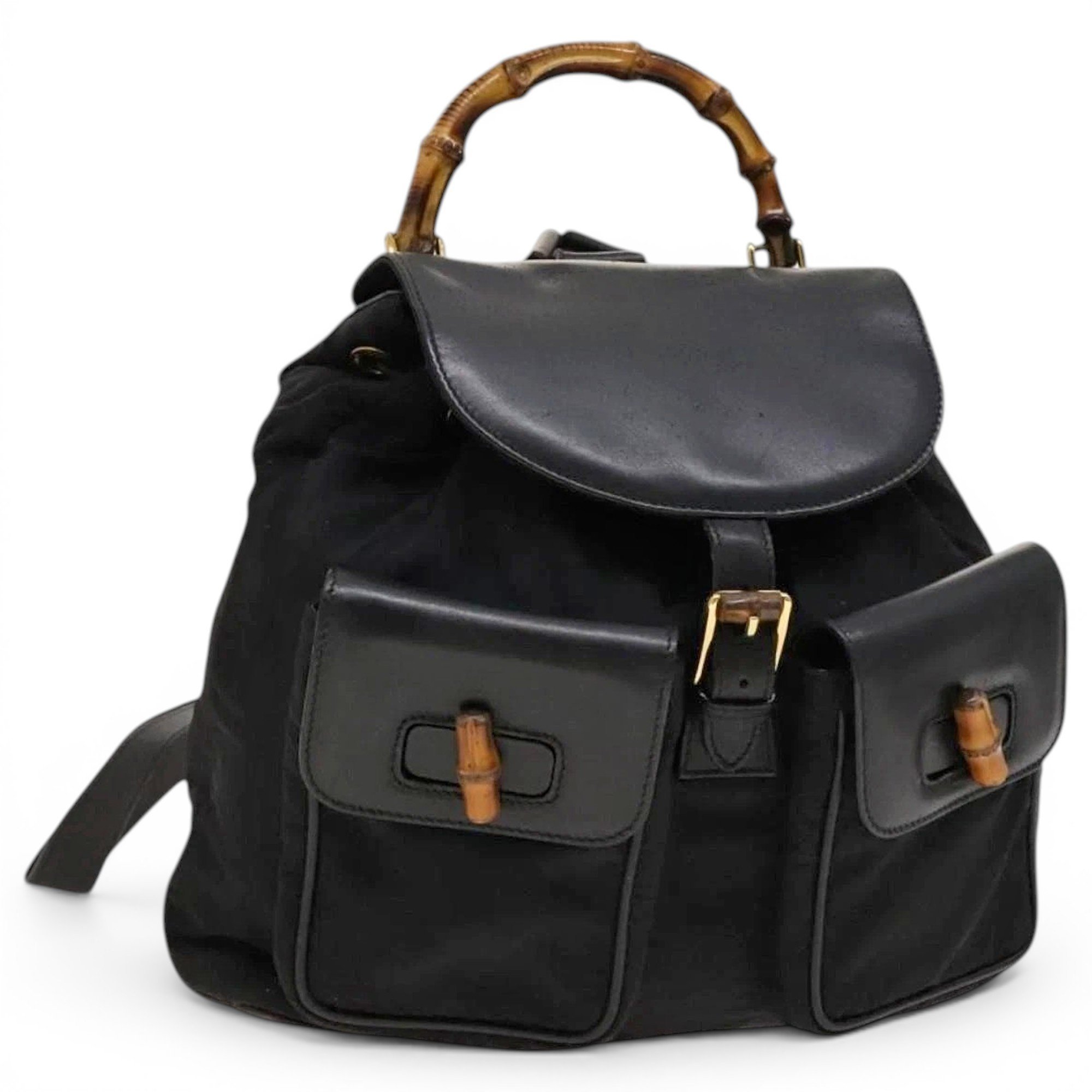 Leather backpack