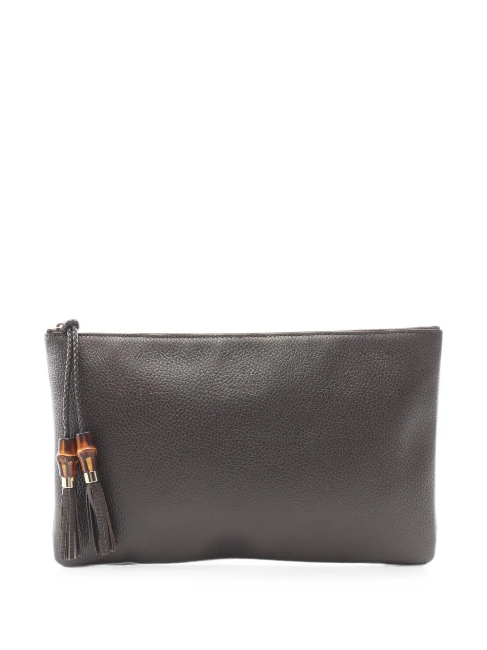 2010s Bamboo tassel clutch bag