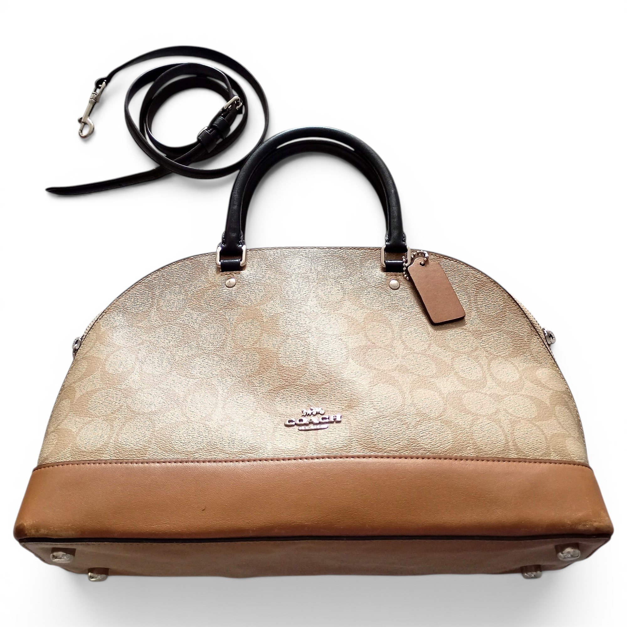 Cartable mini sierra leather handbag