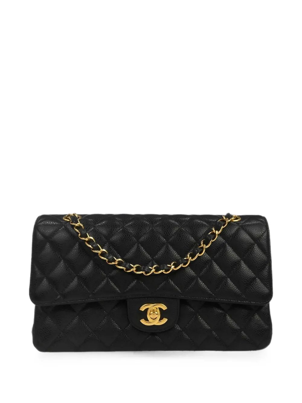 2016 Double Flap leather shoulder bag