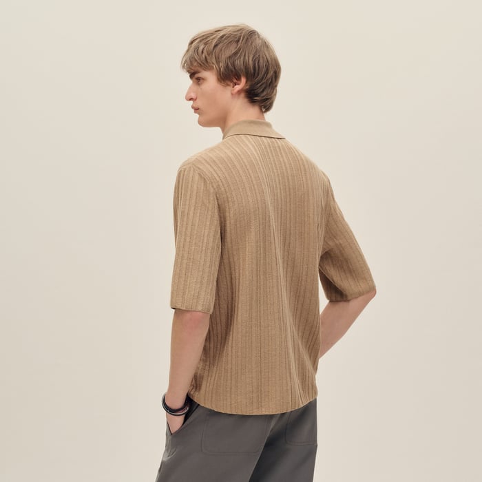 Kraft Short-sleeve Straight Cut Shirt