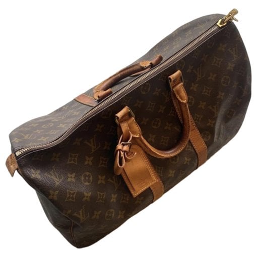 Keepall leather travel bag