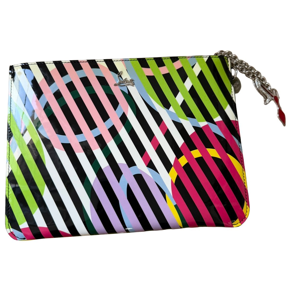 Vinyl clutch bag