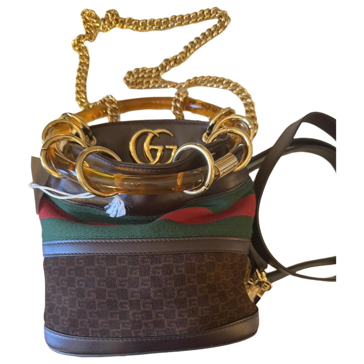 Leather clutch bag