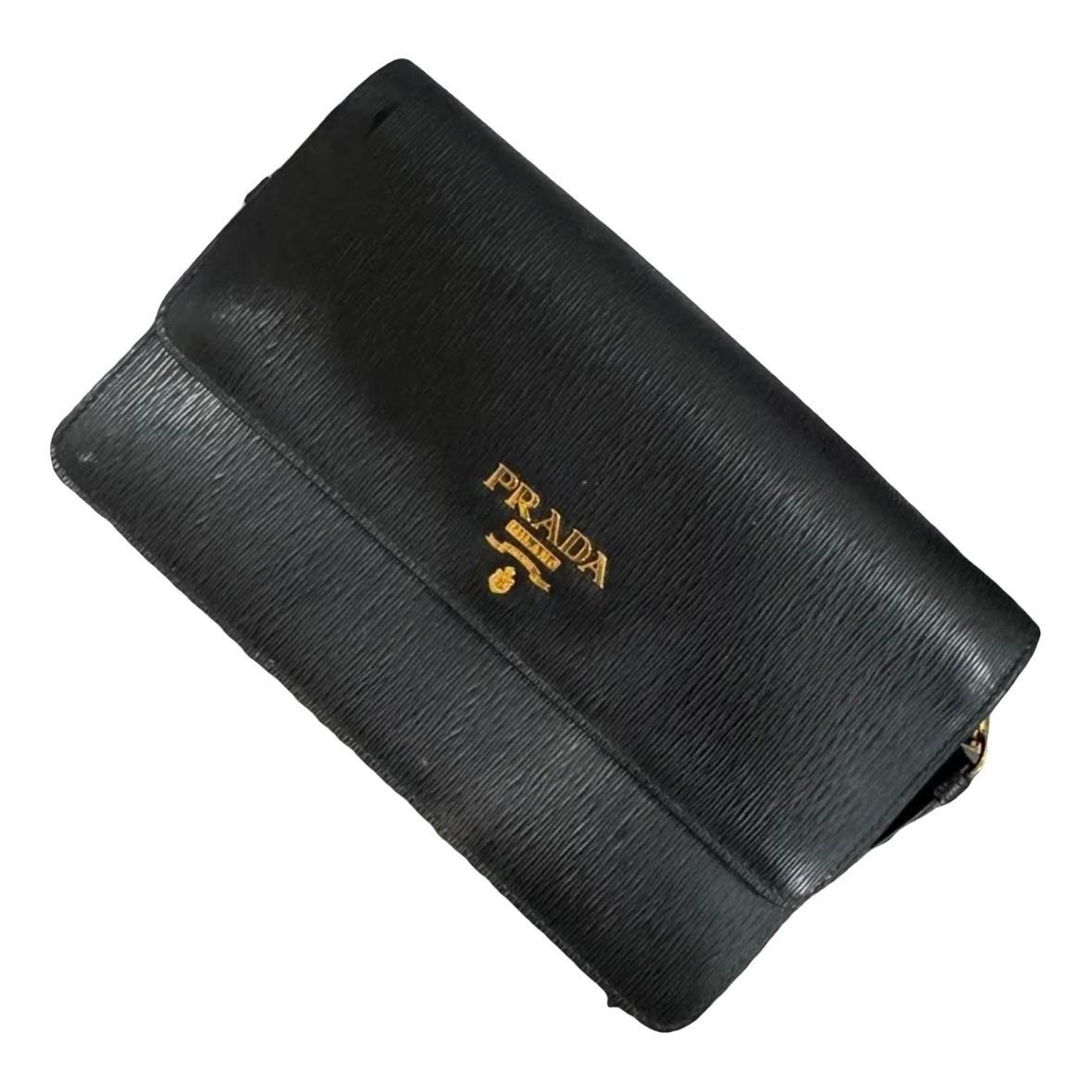 Leather clutch bag