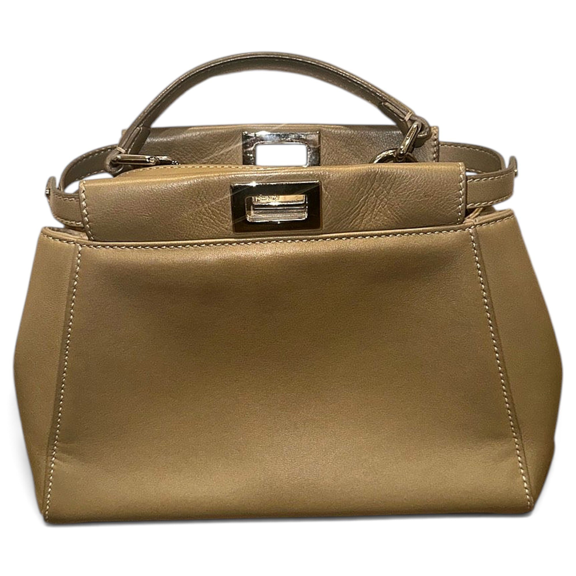 Peekaboo leather handbag