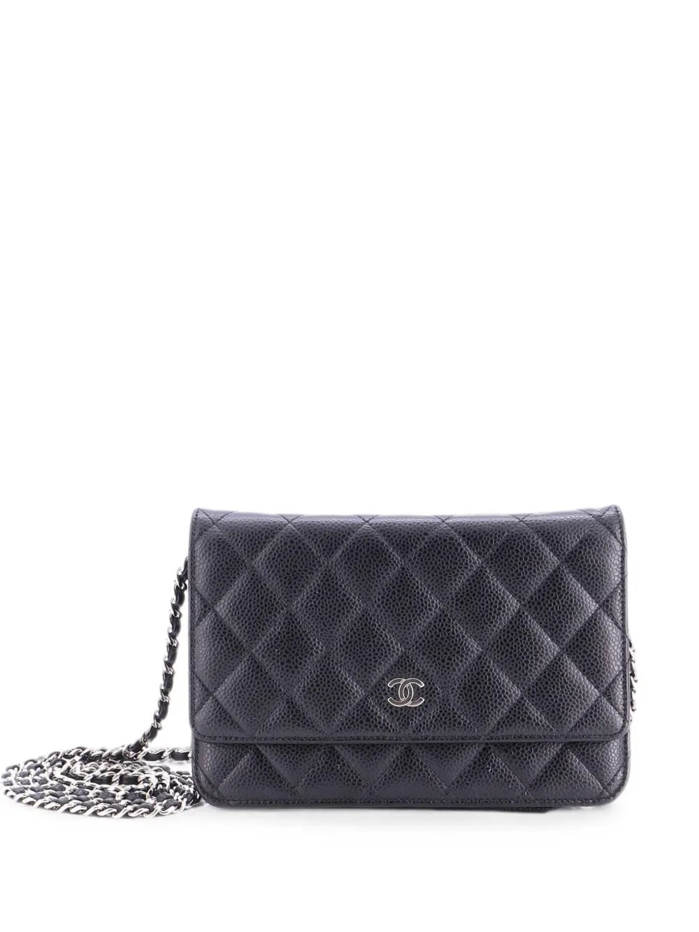 Wallet on Chain Quilted Caviar crossbody bag