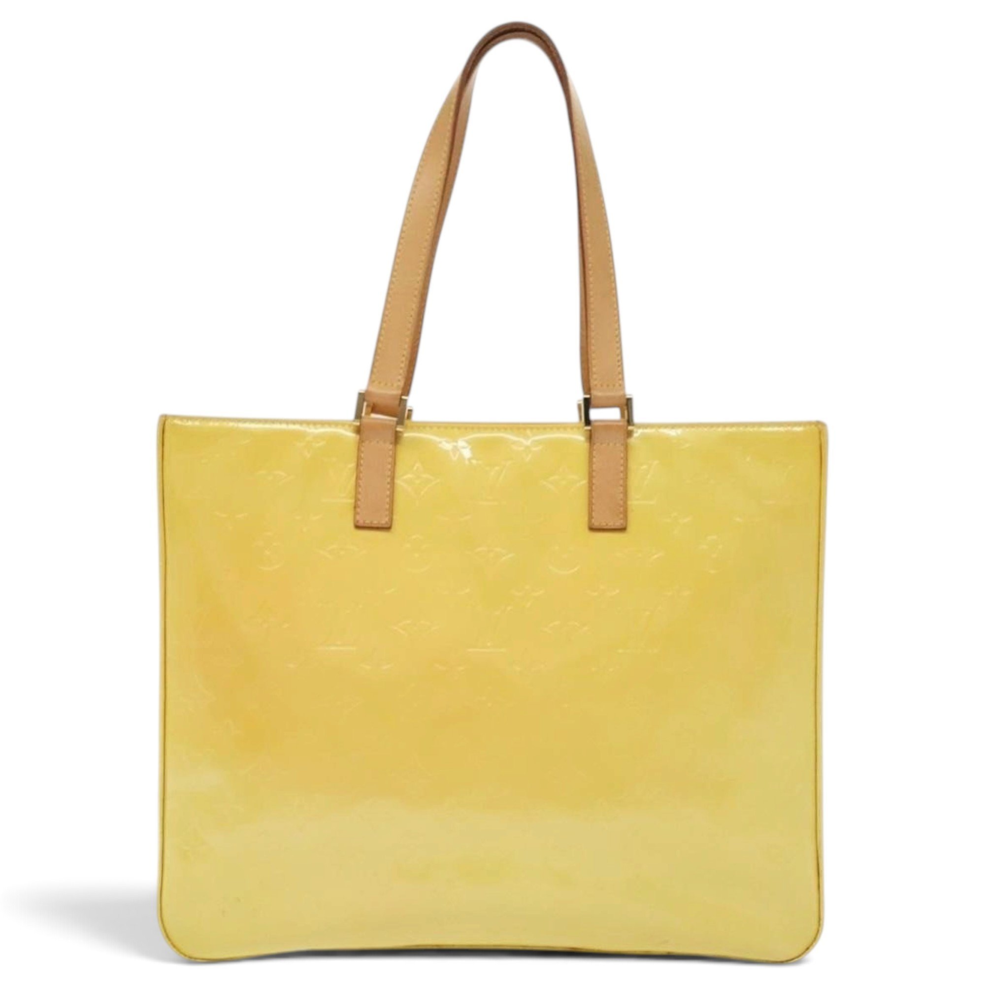 Columbus patent leather tote