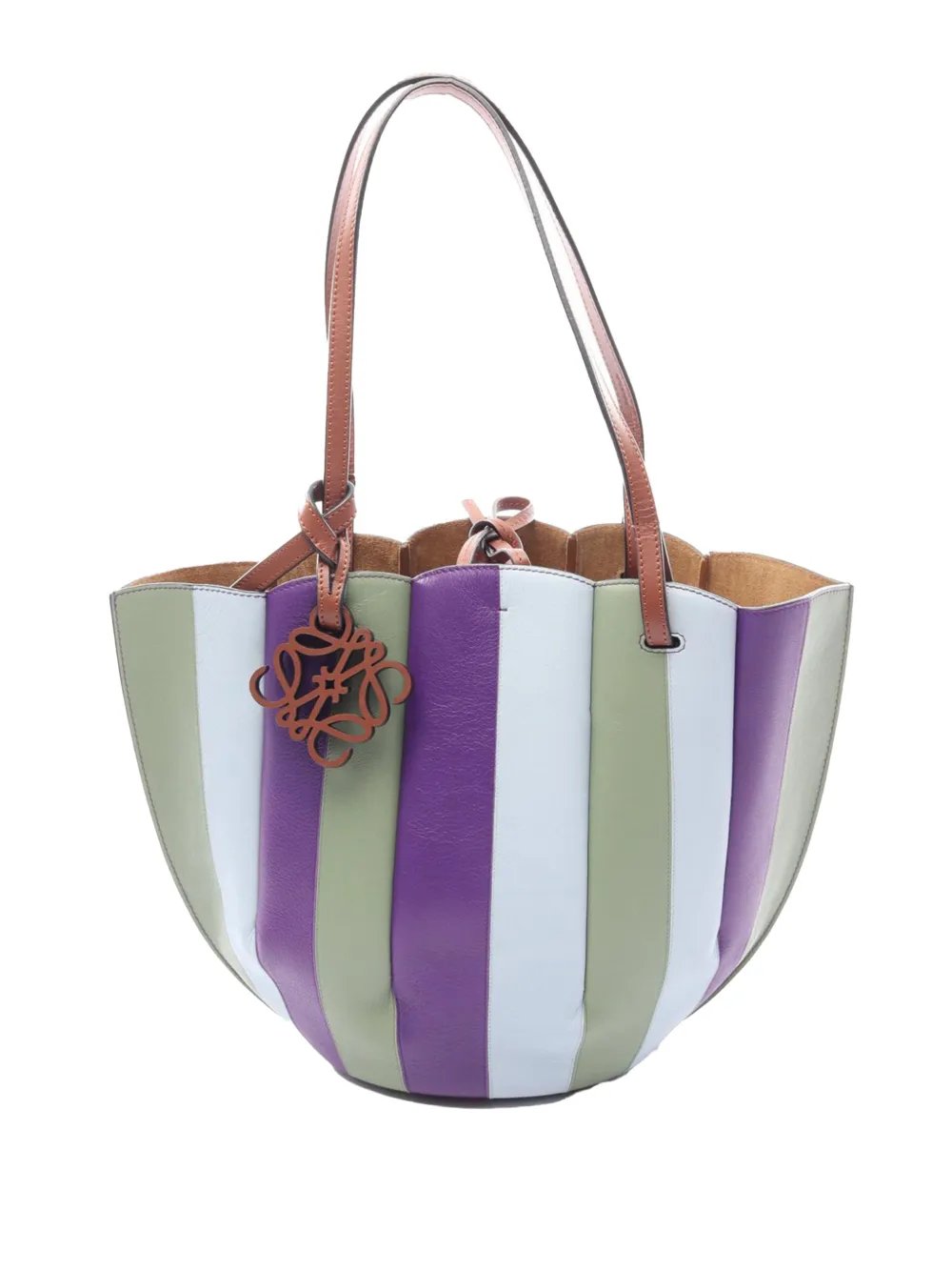 Loewe 2021 Small Leather Shell tote bag