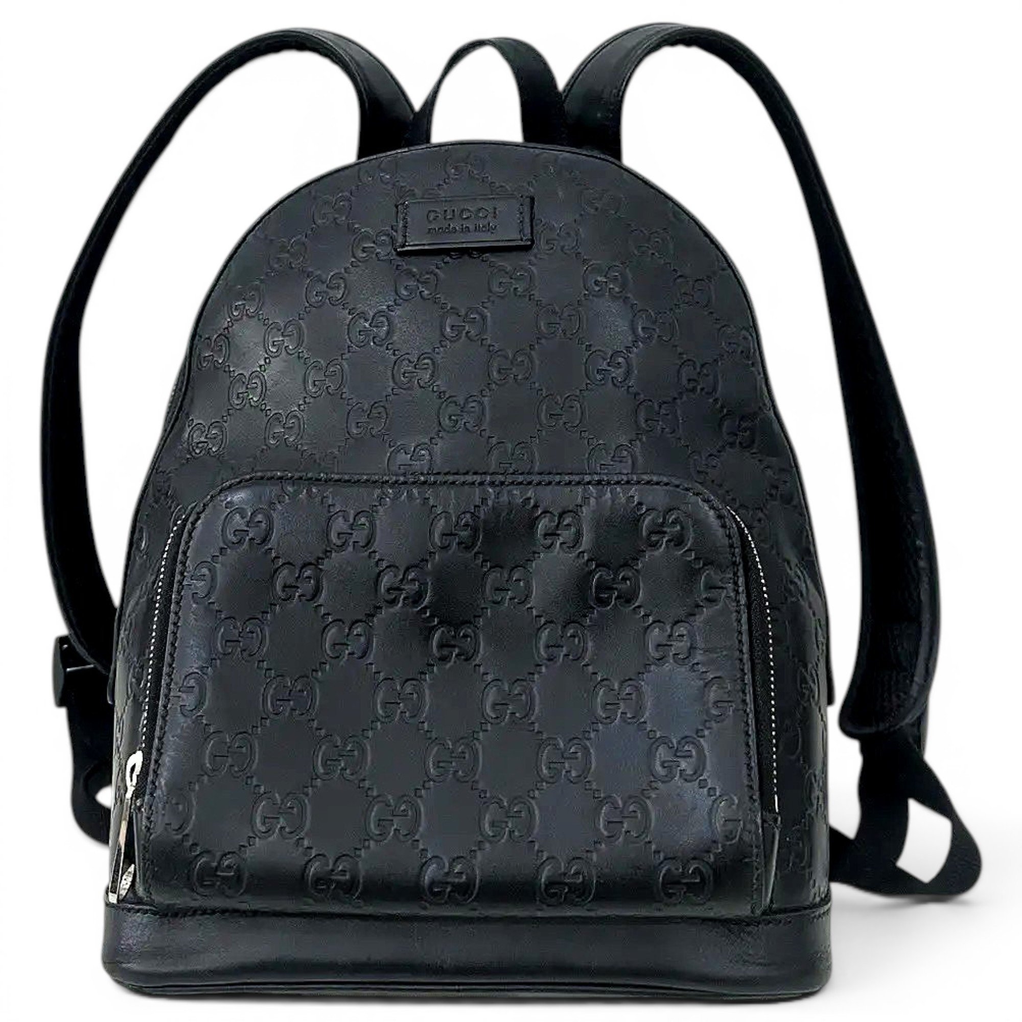 Leather backpack