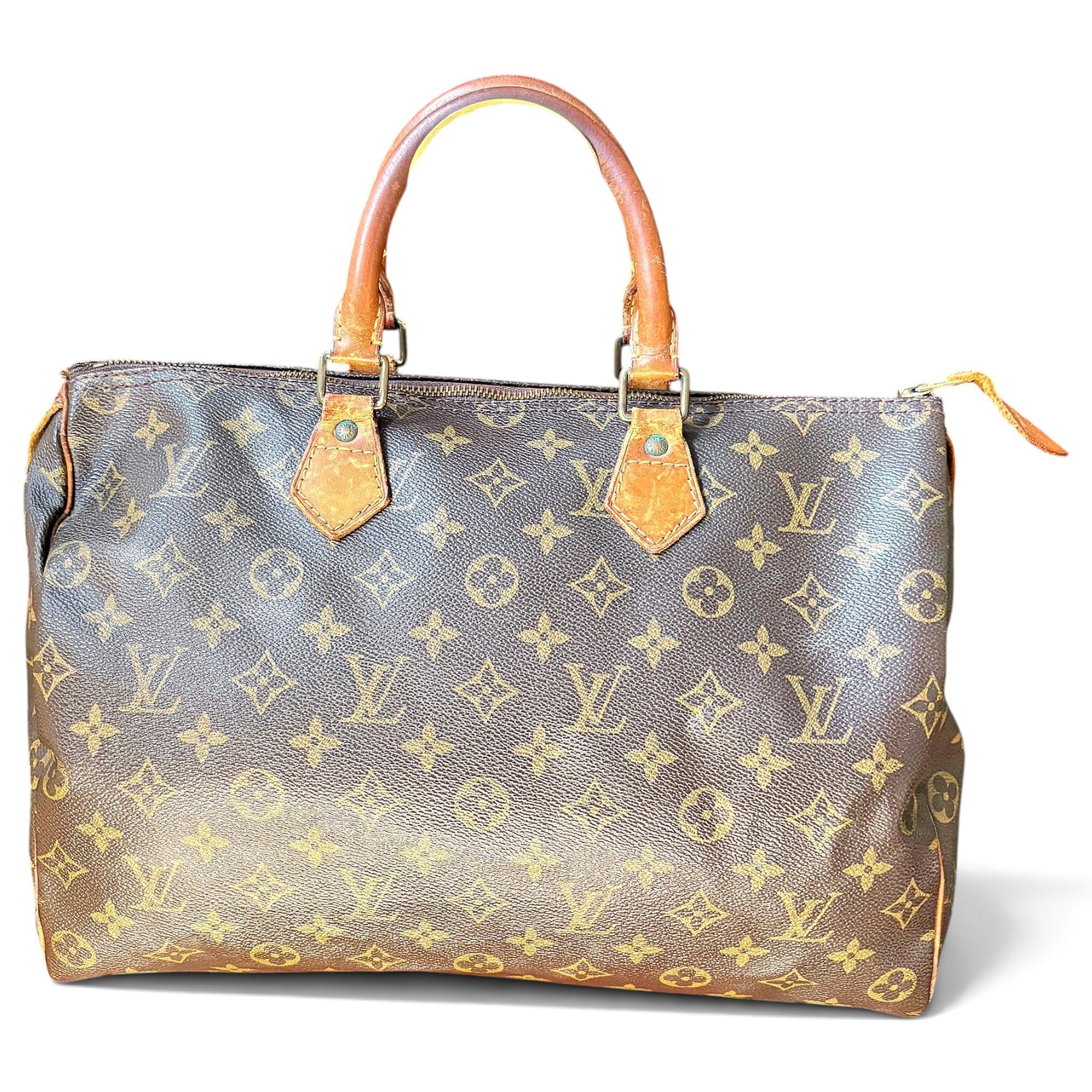Speedy leather handbag