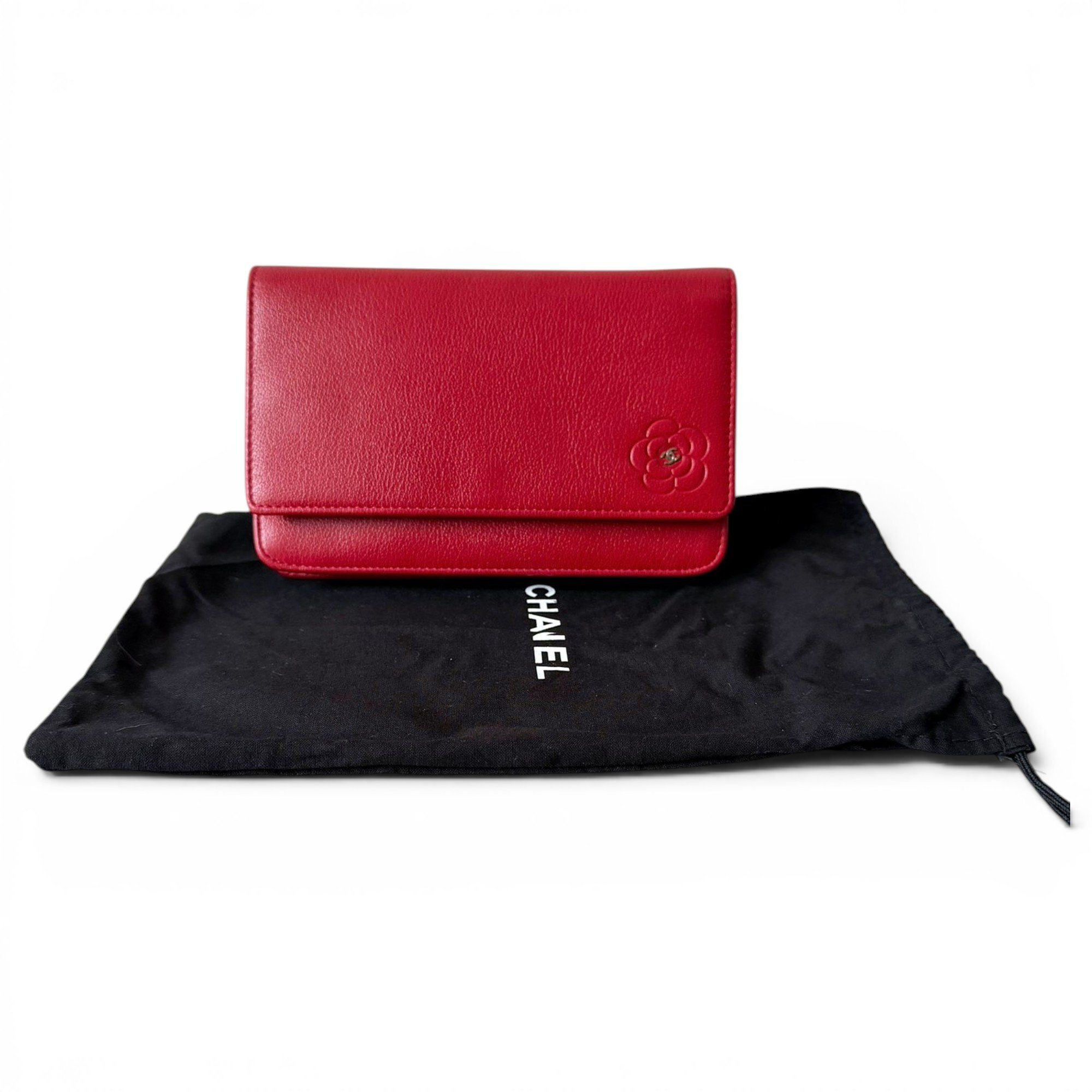 Wallet On Chain leather crossbody bag