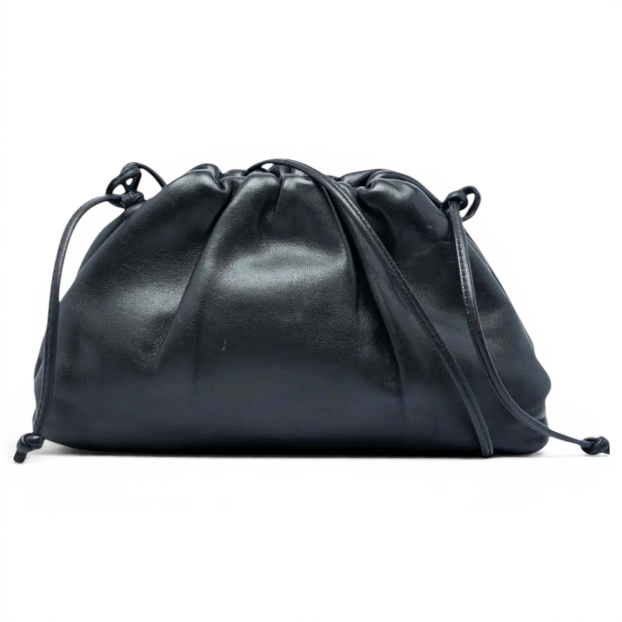 Pouch leather clutch bag
