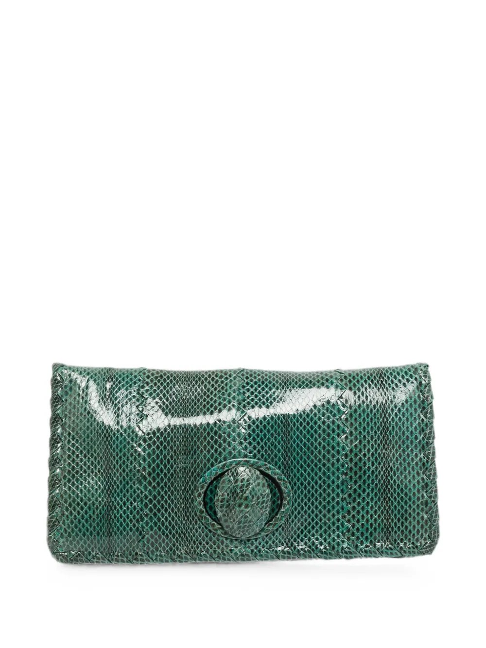turn-lock flap clutch bag