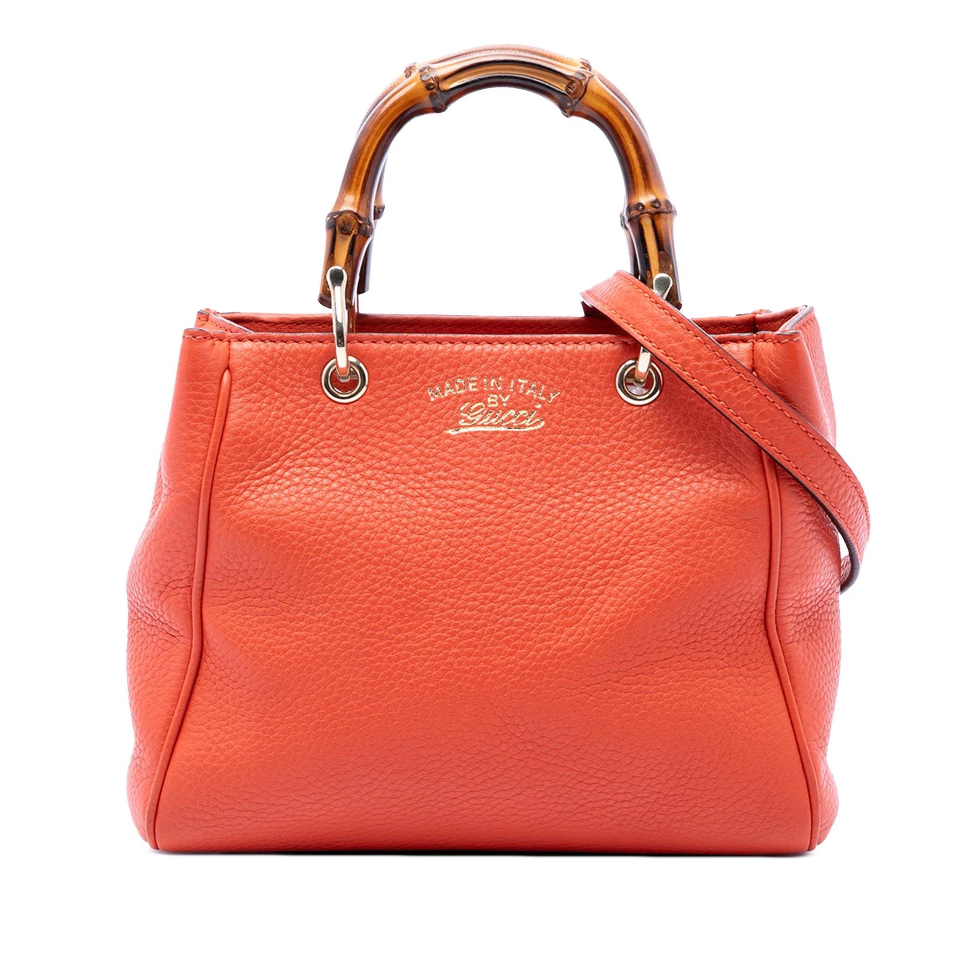 Bamboo leather handbag