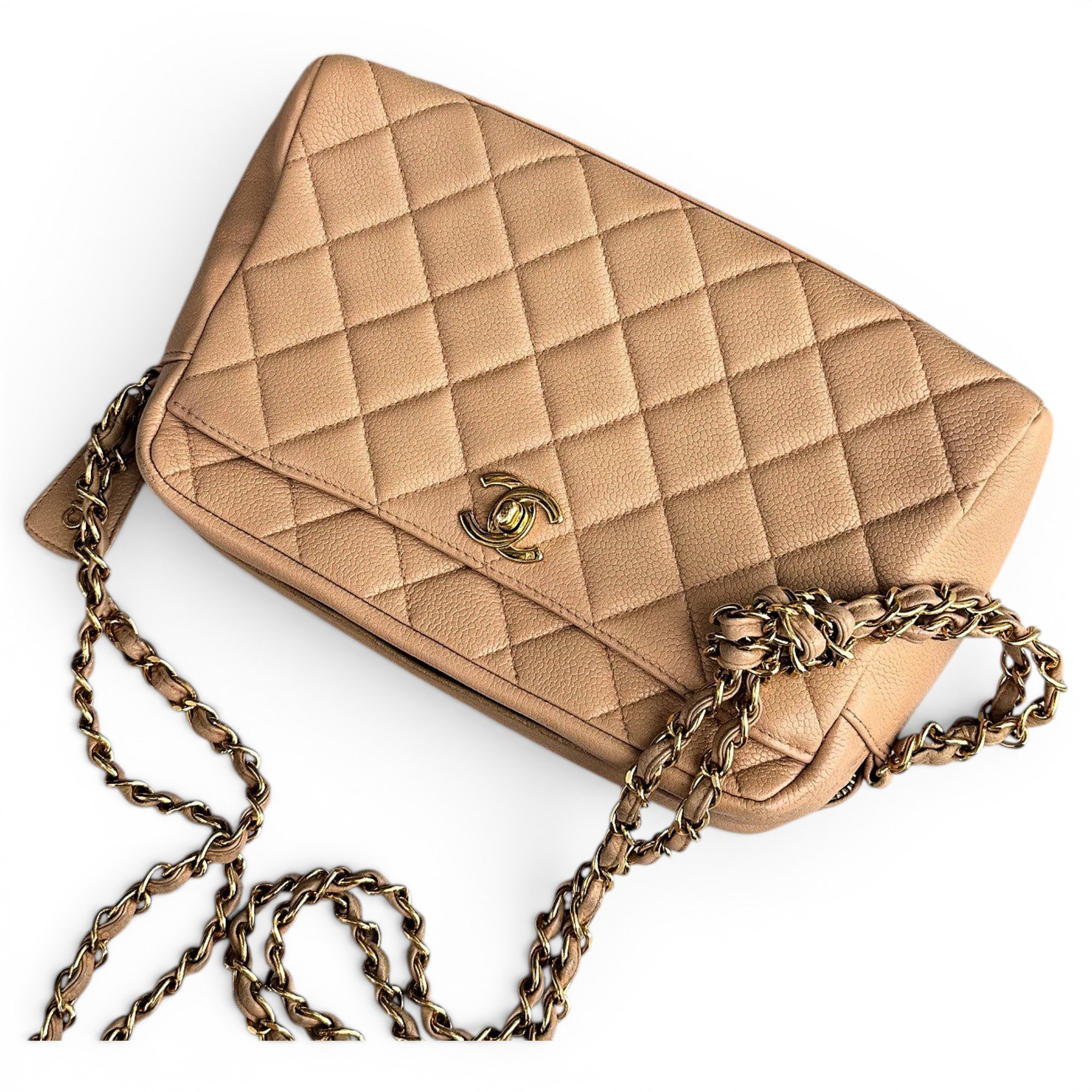 Vanity leather handbag