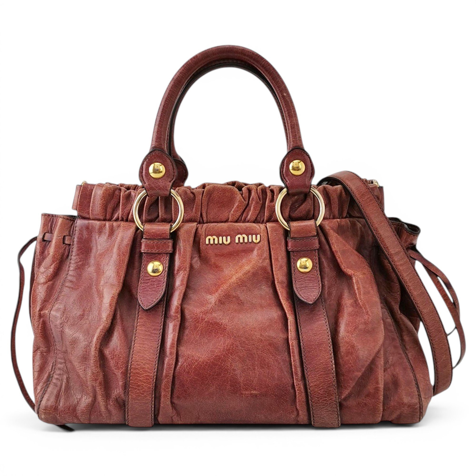 Bow bag leather handbag
