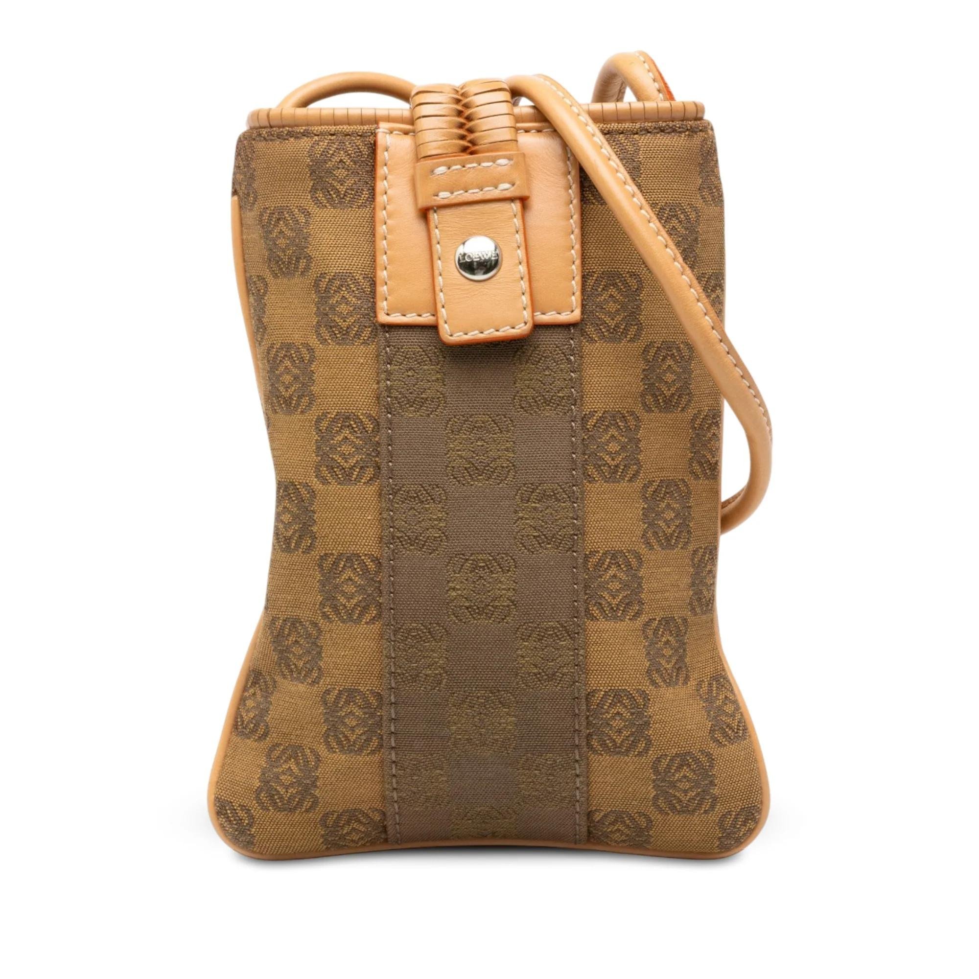 Anagram leather handbag
