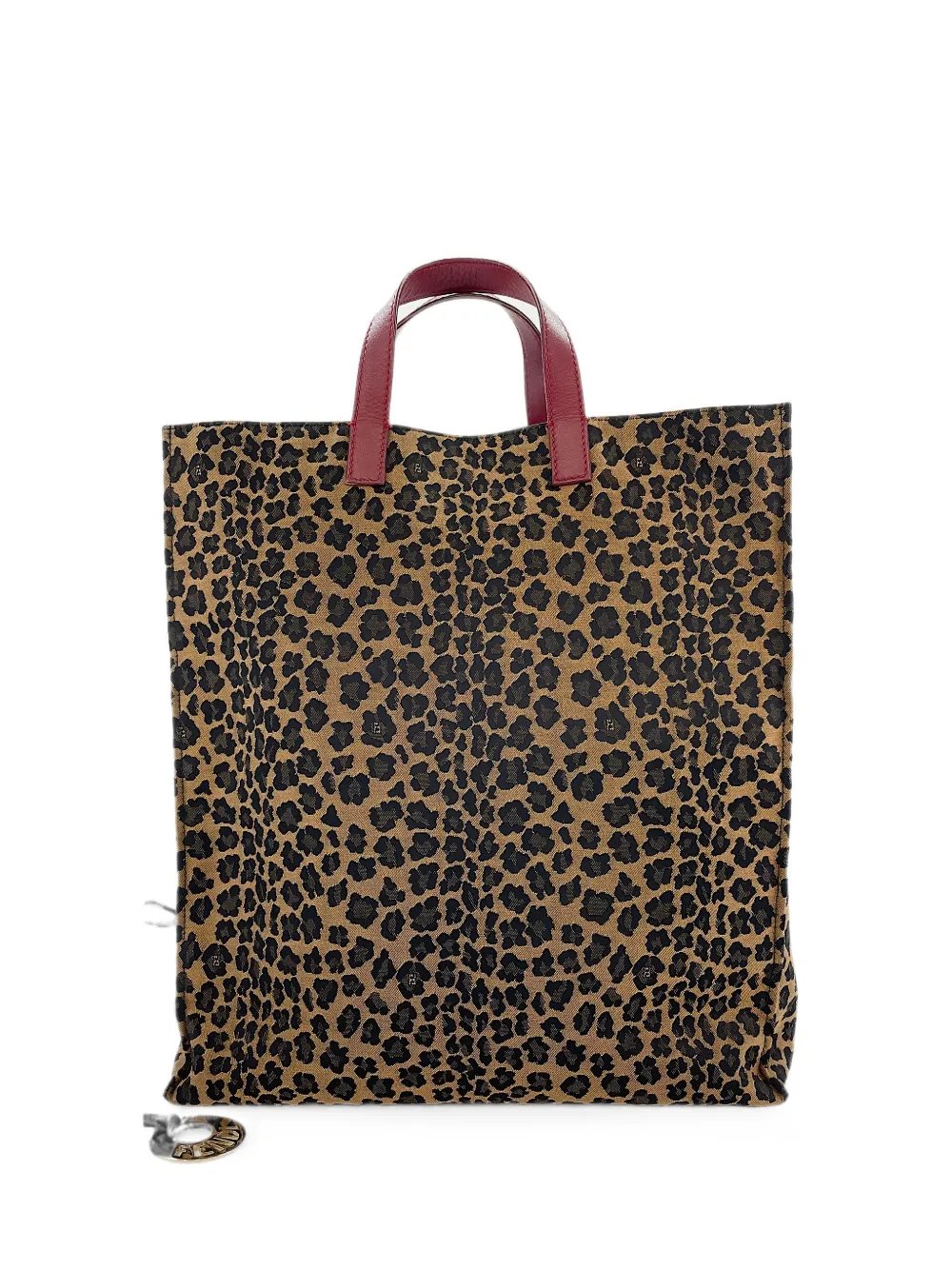 2000s leopard-print tote bag