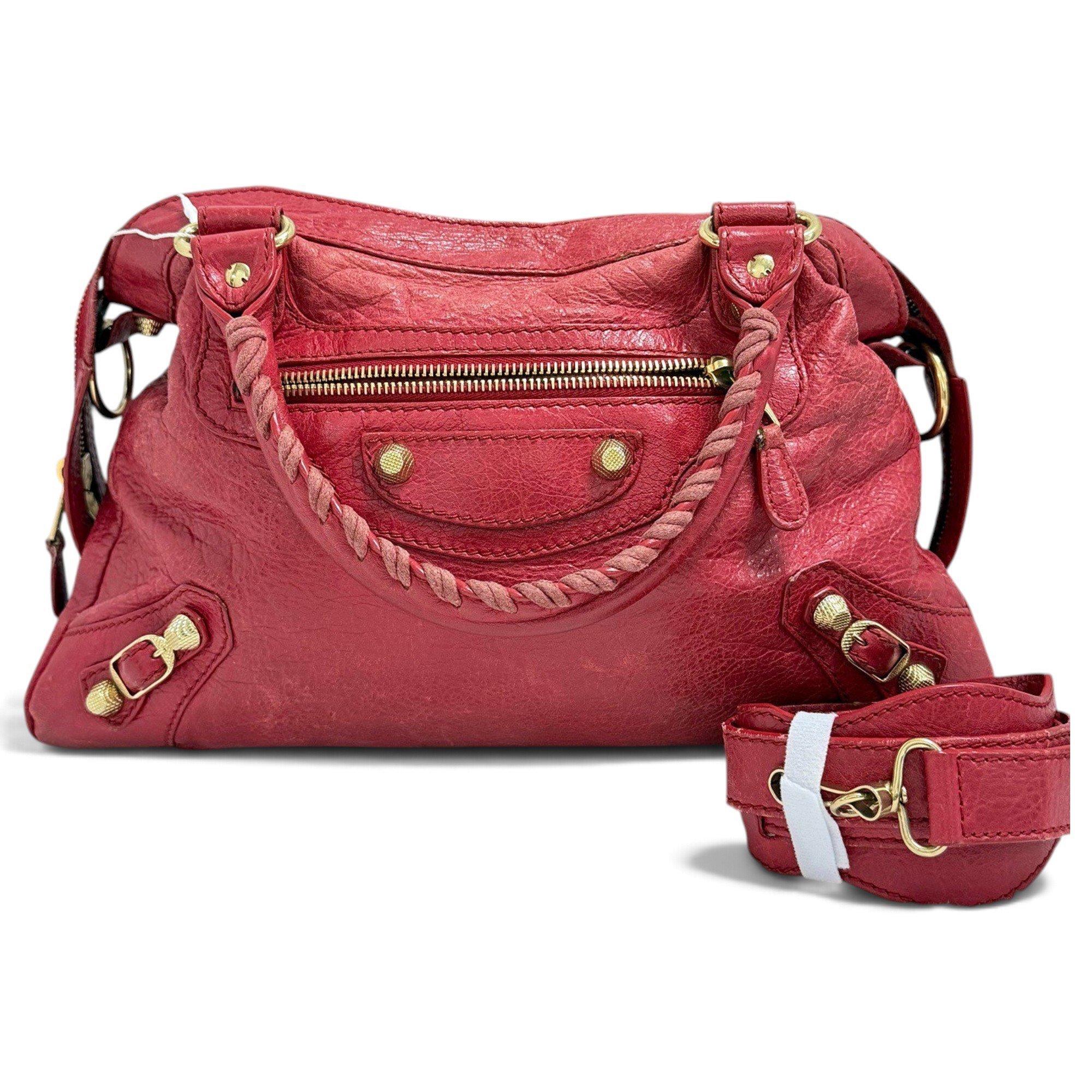Classic Metalic leather handbag