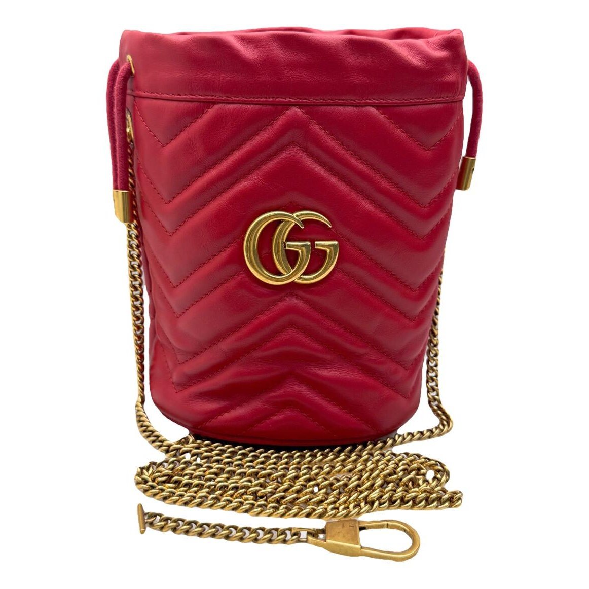 GG Marmont Chain Bucket leather crossbody bag