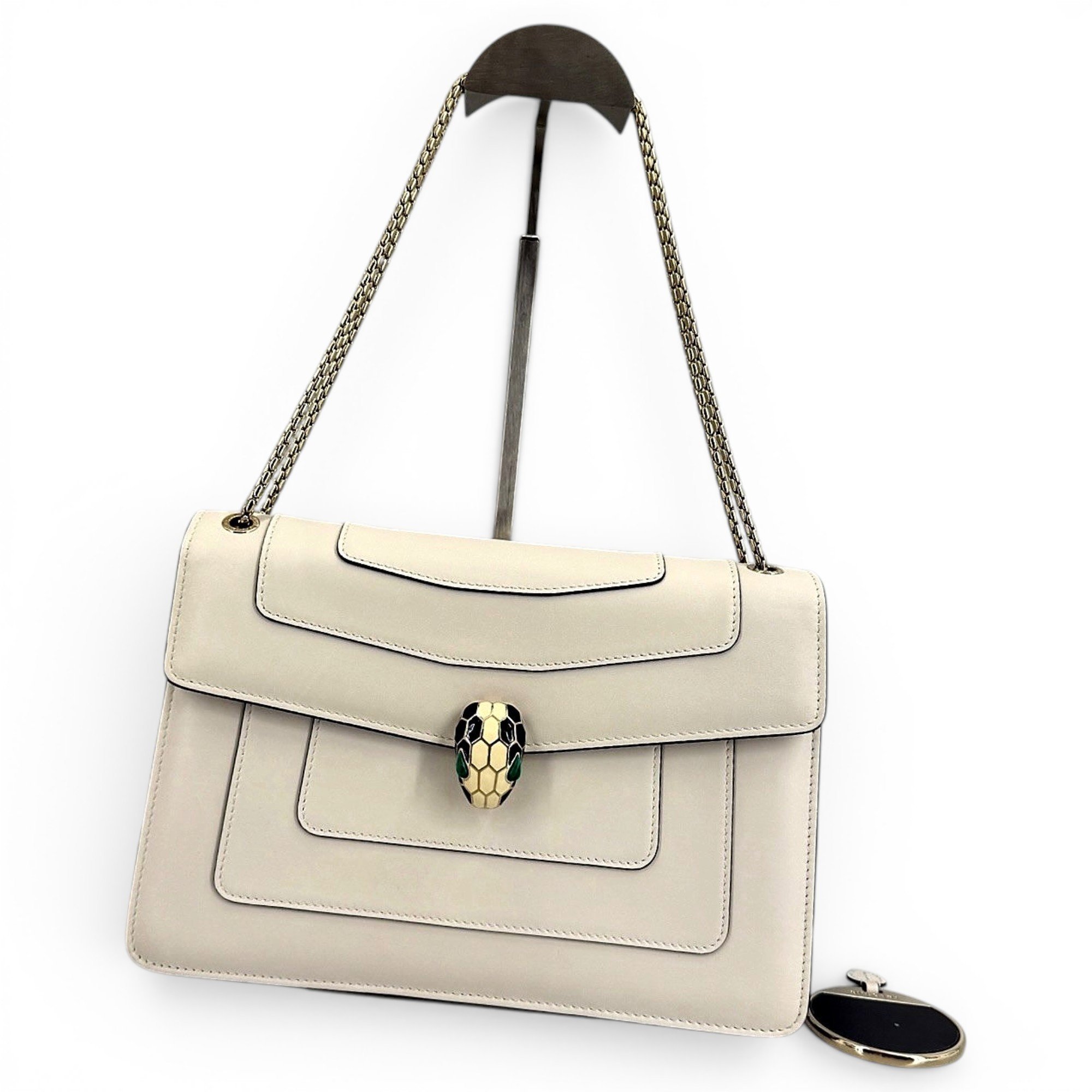 Serpenti leather handbag