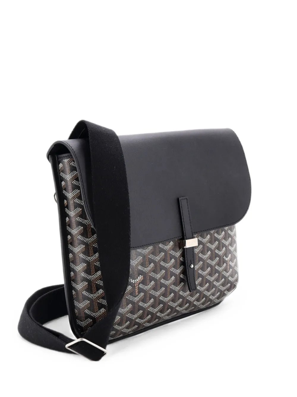 Goyard Coursier Messenger Bag Coated Canvas and Leather crossbody bag