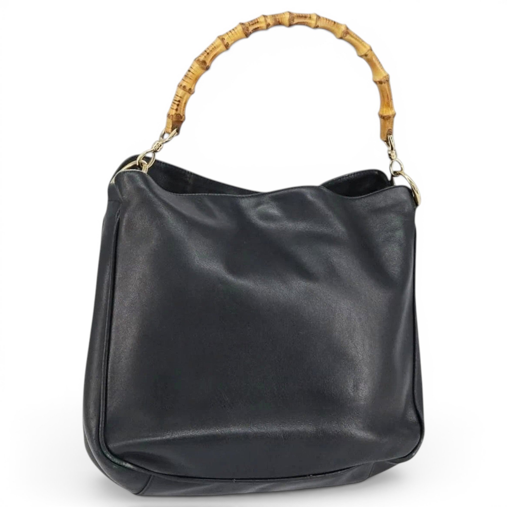 Bamboo leather handbag