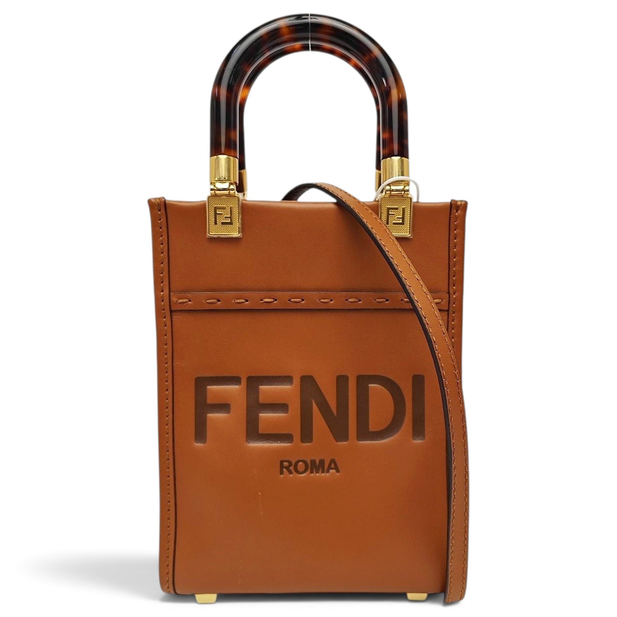 Fendi Sunshine leather handbag