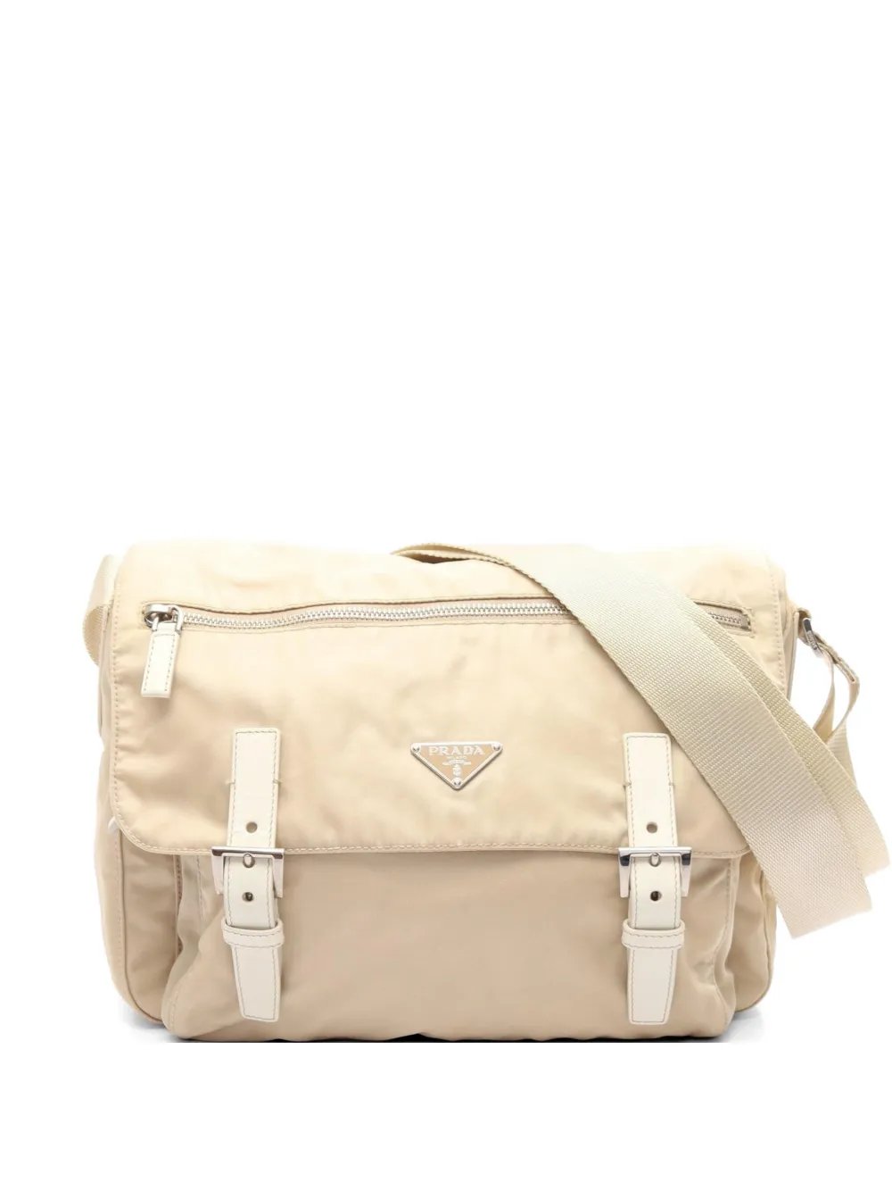 2000s triangle-logo cross body bag