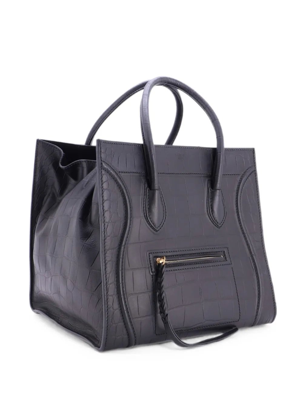 Phantom Bag Crocodile Embossed Leather Medium tote bag