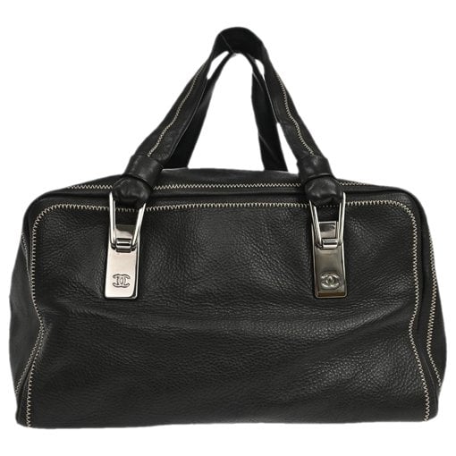 Trendy CC Bowler leather handbag