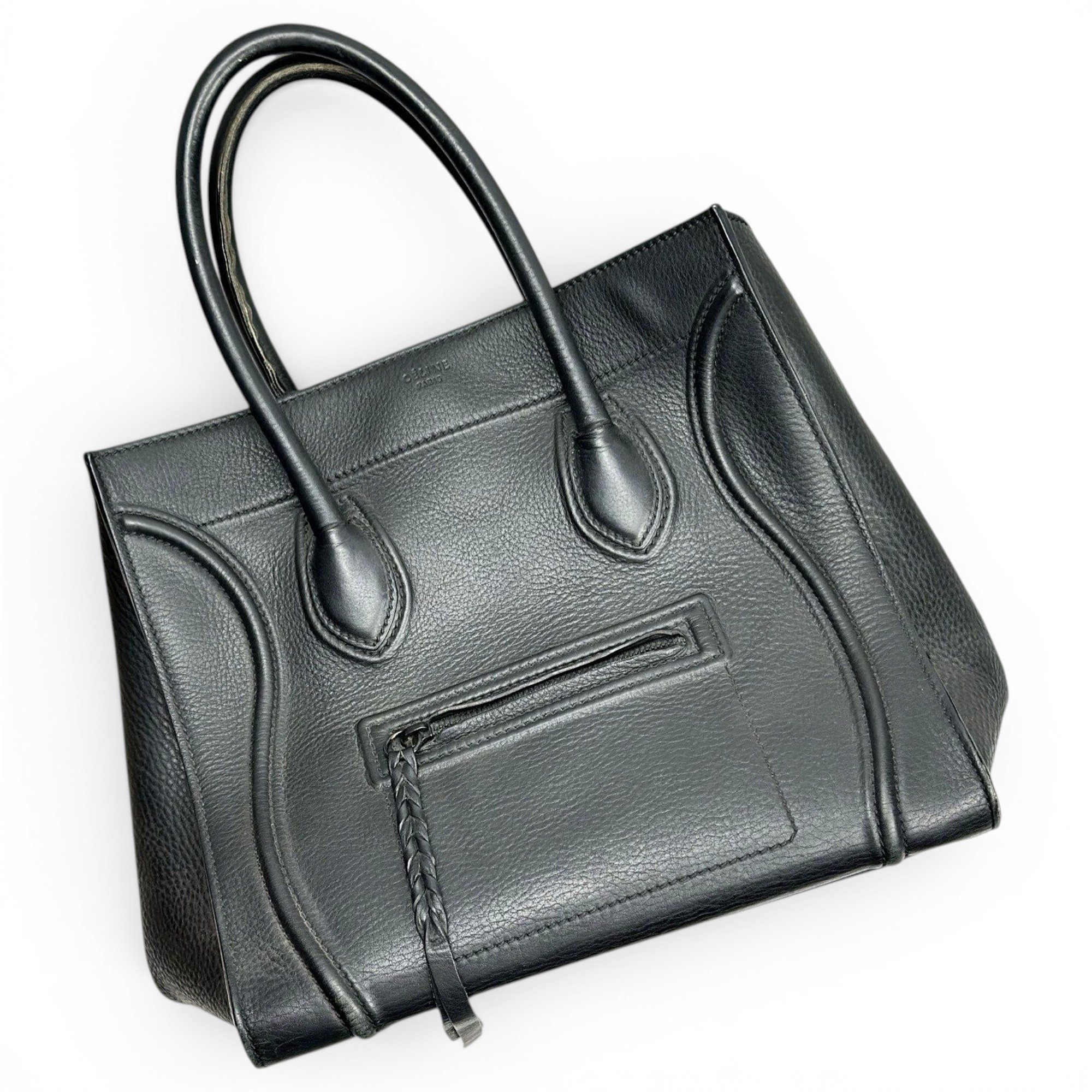 Phantom leather handbag