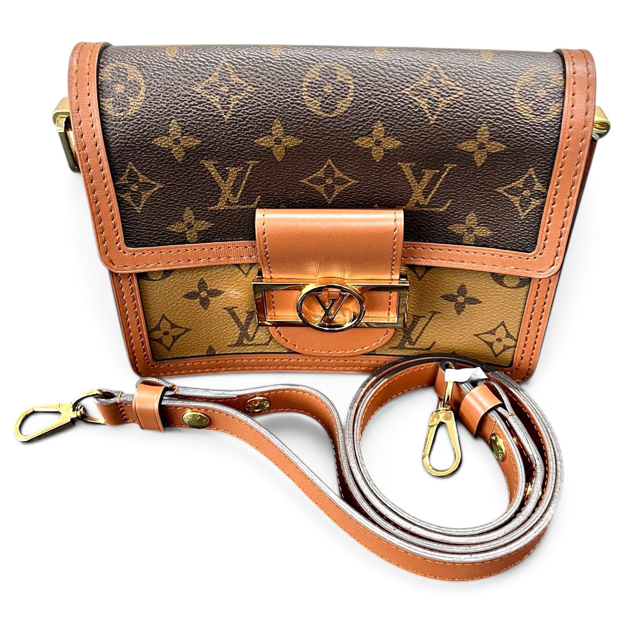 Dauphine leather handbag