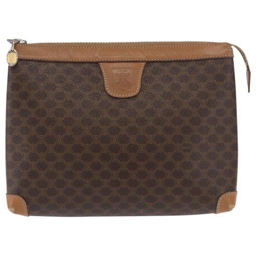 Leather clutch bag