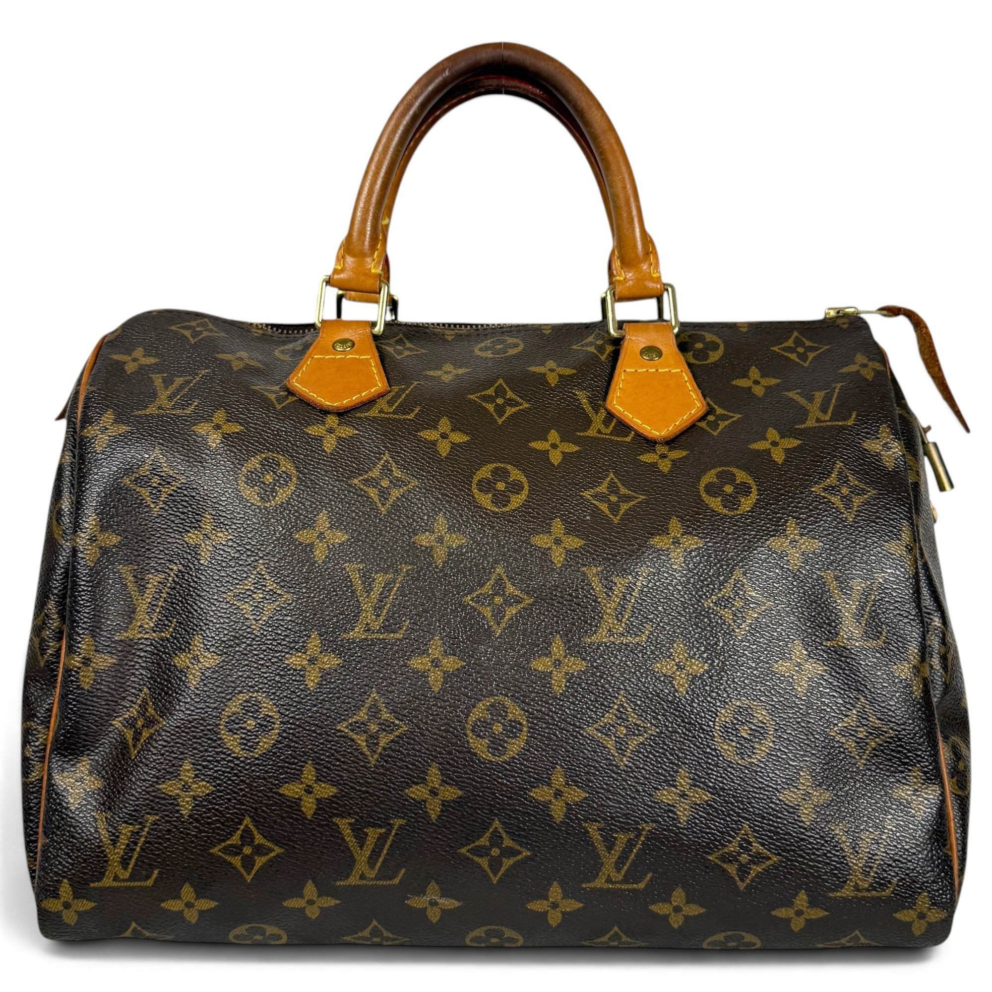 Speedy leather handbag