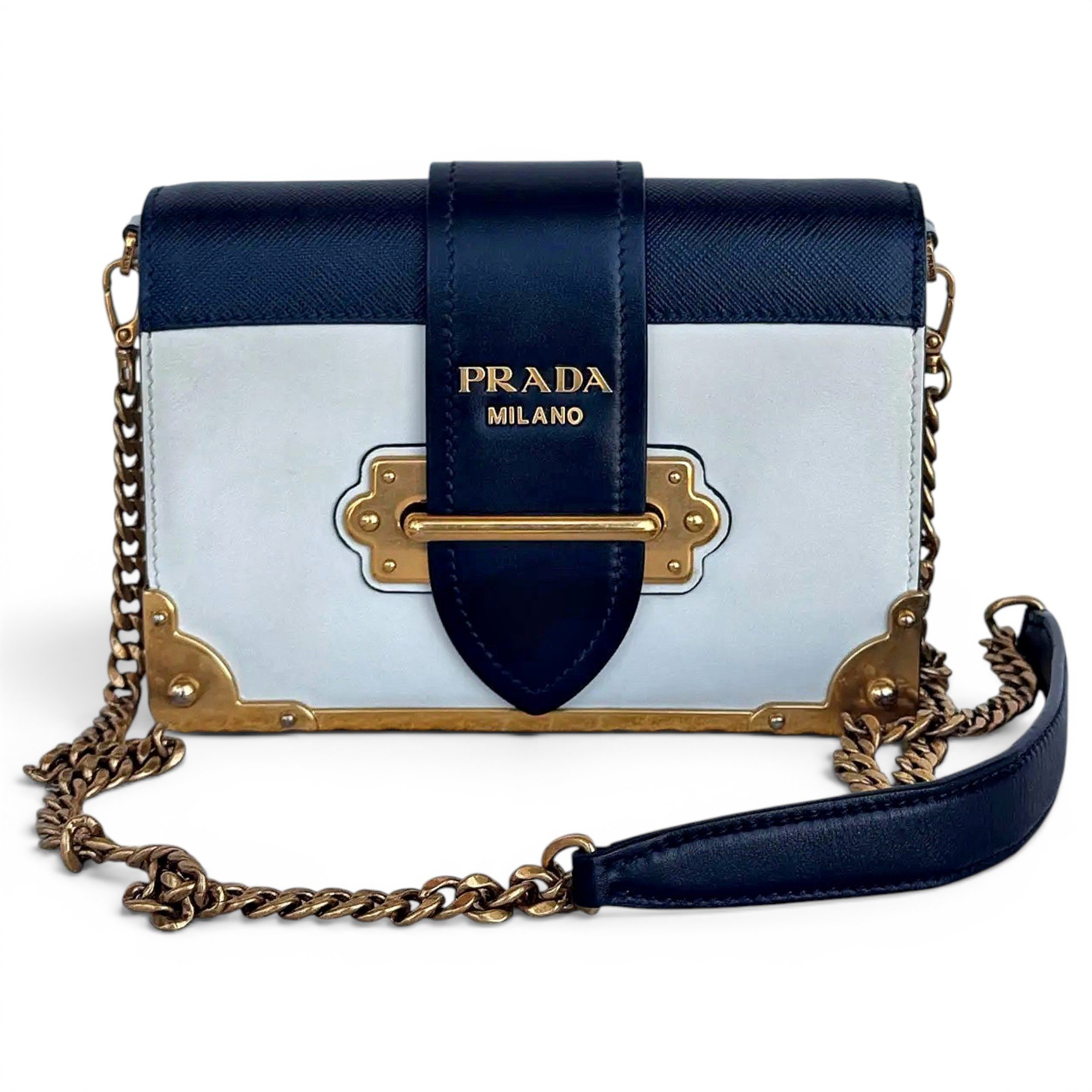 Cahier leather crossbody bag