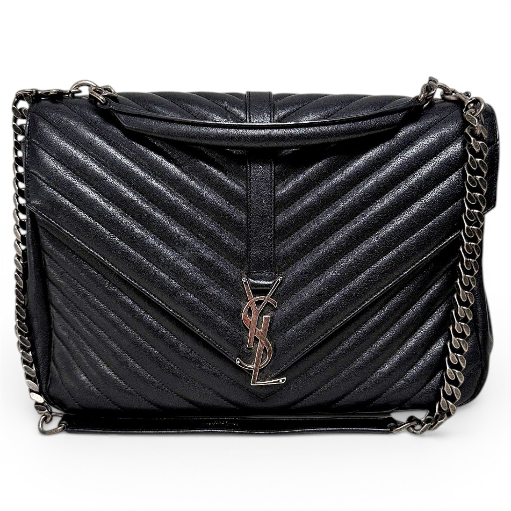 Collége monogramme leather handbag