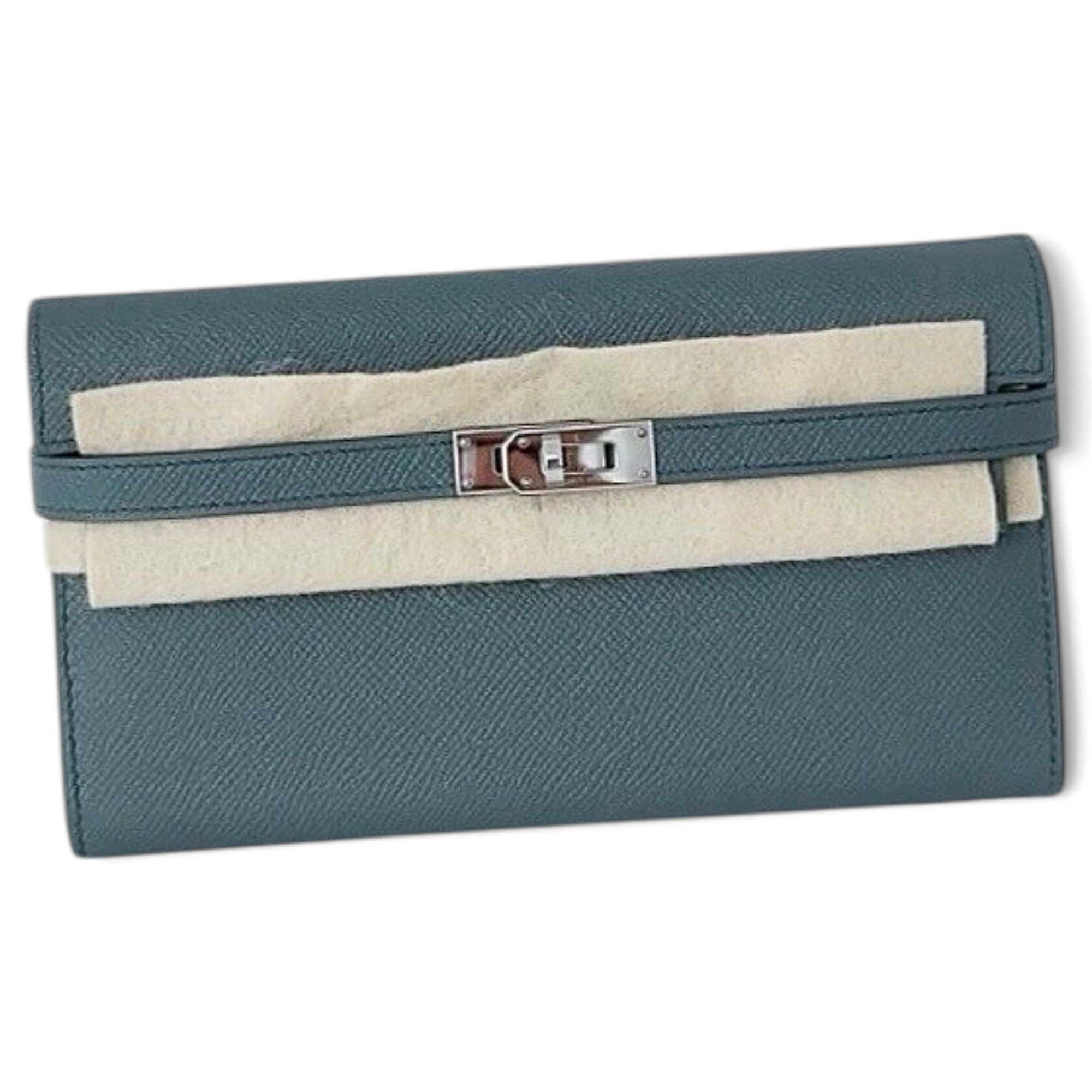 Leather clutch bag