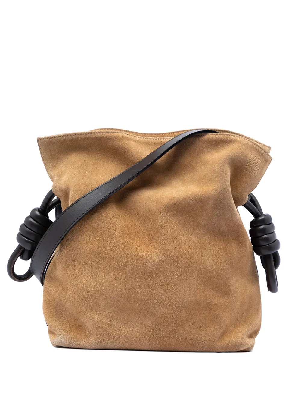 2010-2026 Suede Flamenco Knot crossbody bag