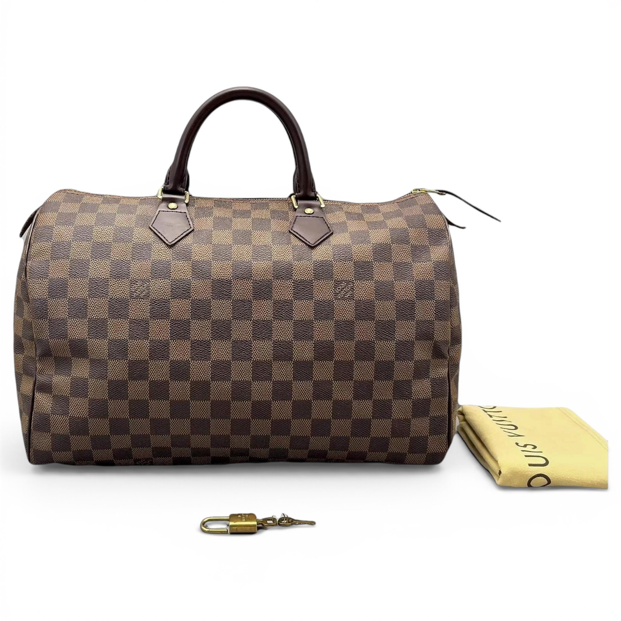 Speedy leather handbag