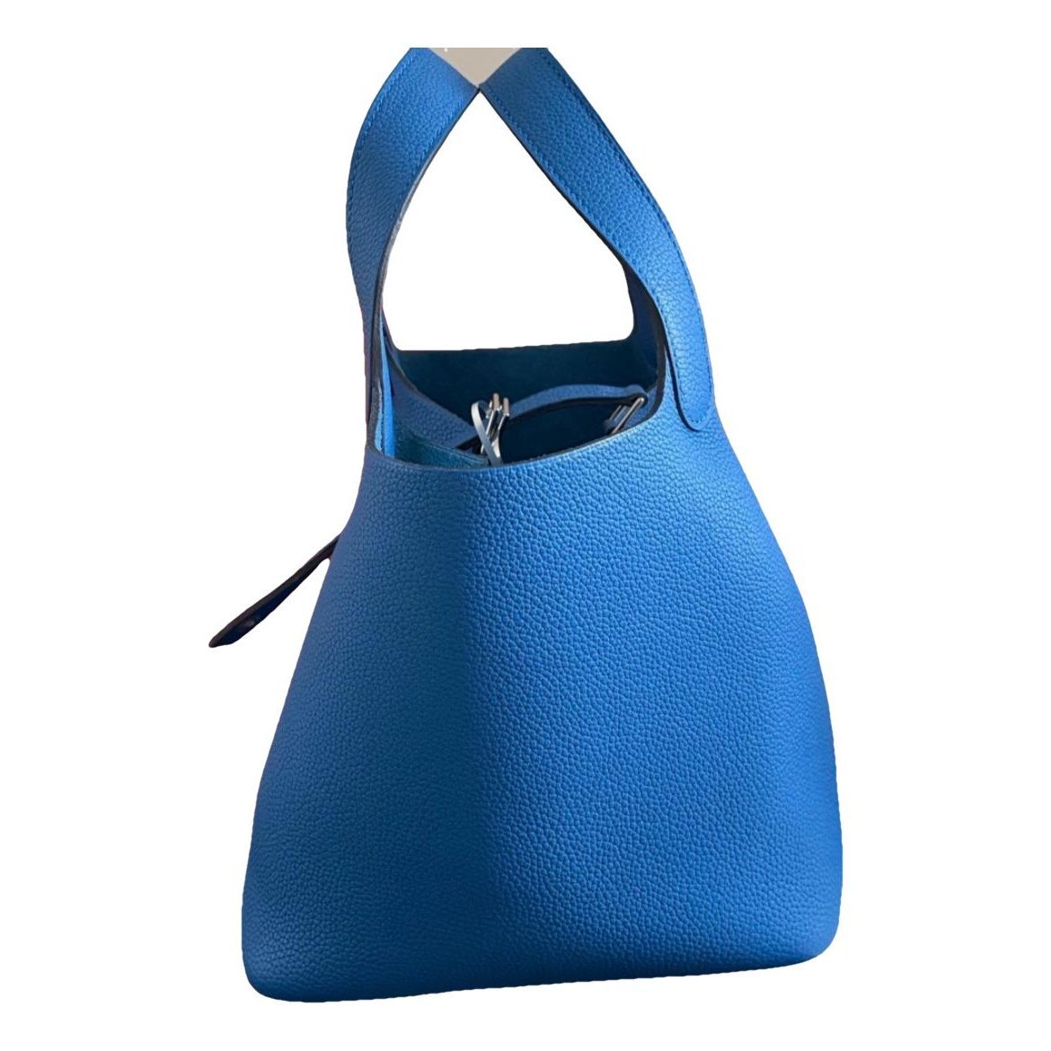 Picotin leather tote