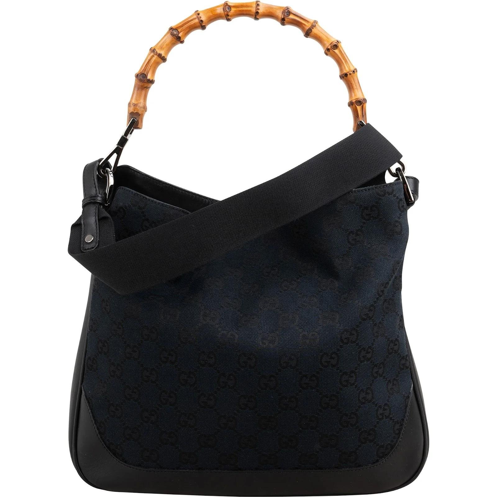 Bamboo Top Handle leather handbag