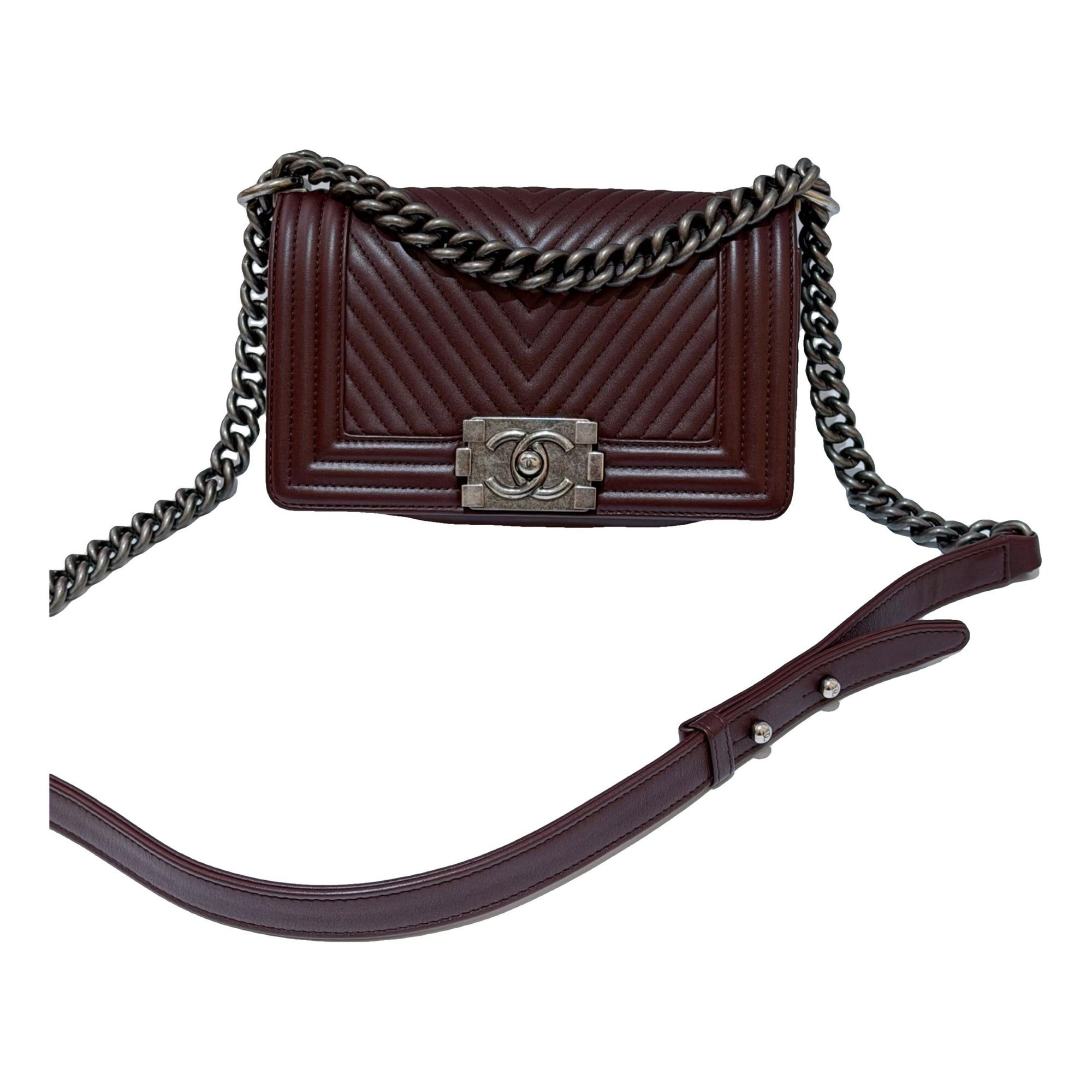 Boy leather crossbody bag